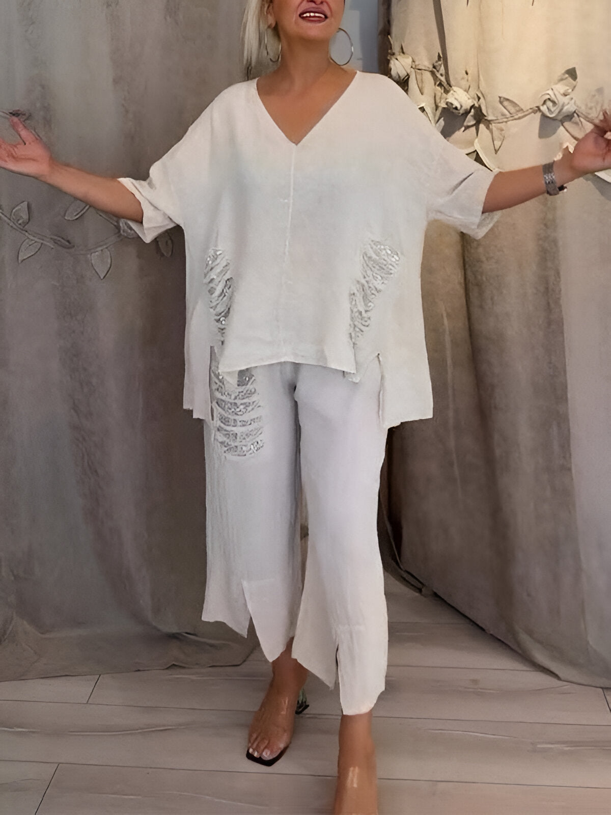 Aurelia™ | Ensemble d'été en deux pièces avec Détails