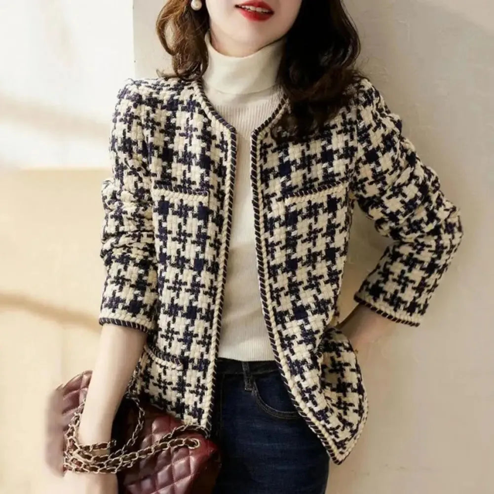 Althéa™ | Veste à carreaux Chic