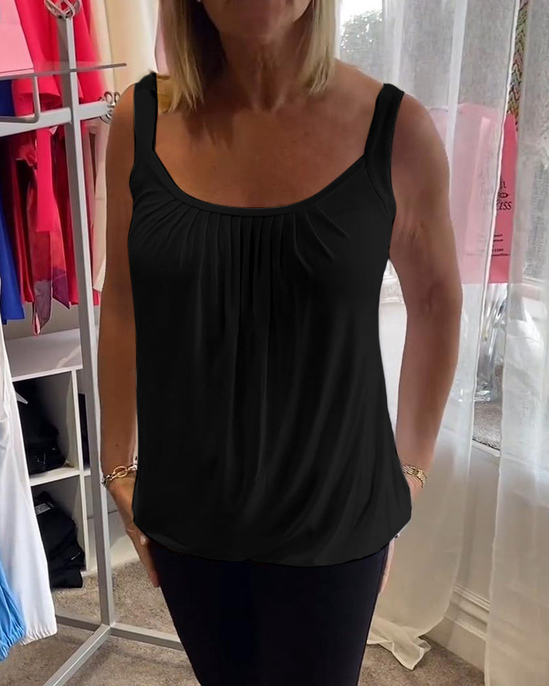 Althéa™| Top en coton plissé