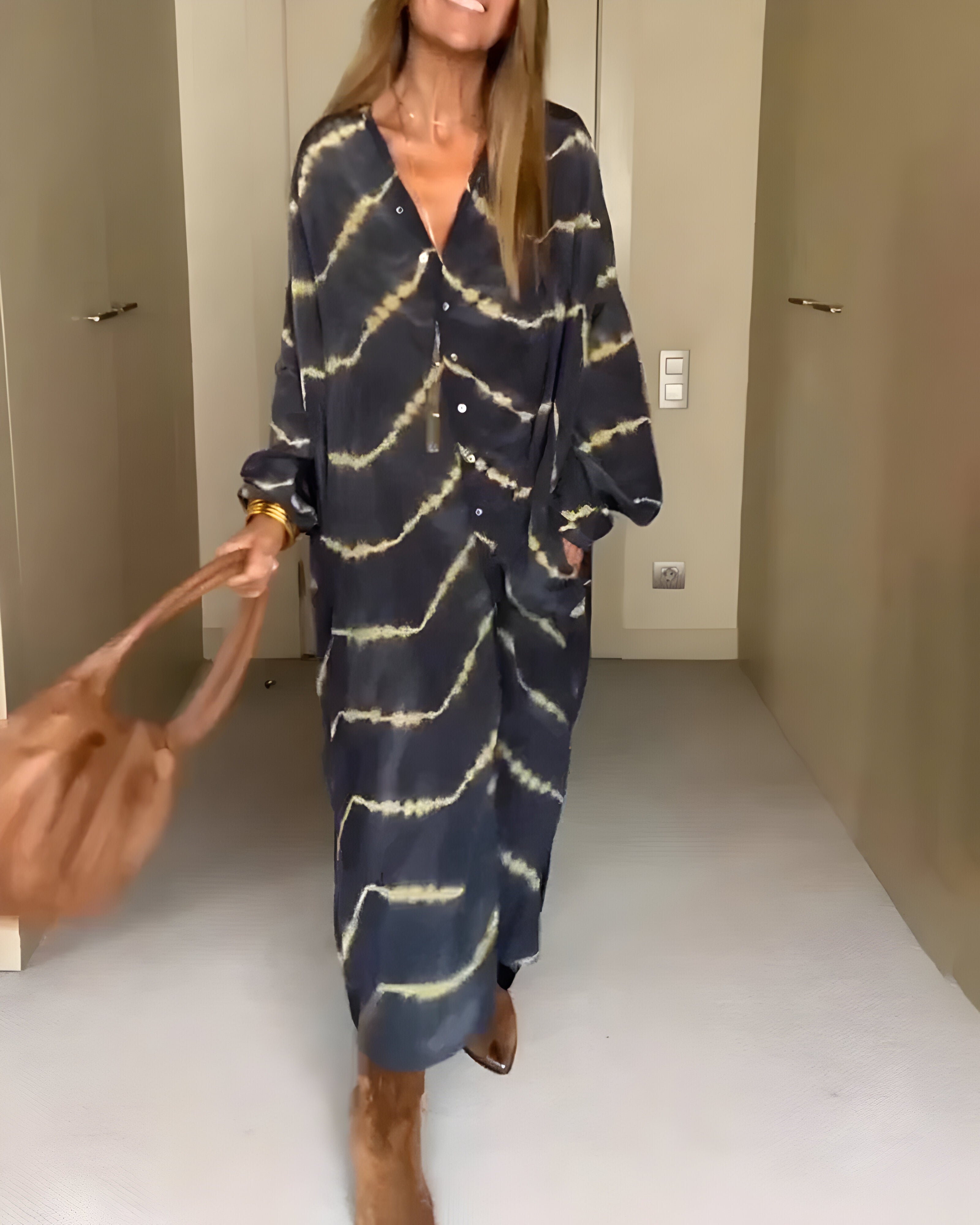 La Danielle™ | Robe Maxi Bohème à Rayures