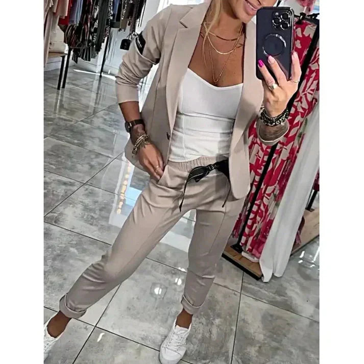 Camille™ | Ensemble Blazer et Pantalon Chique