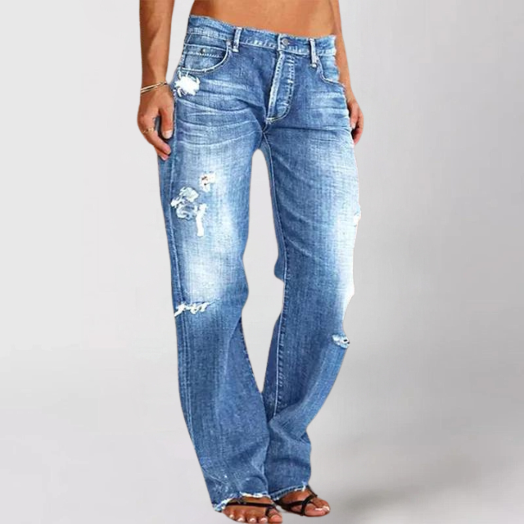 Lunaria™ | Jean en Denim avec Jambes Amples