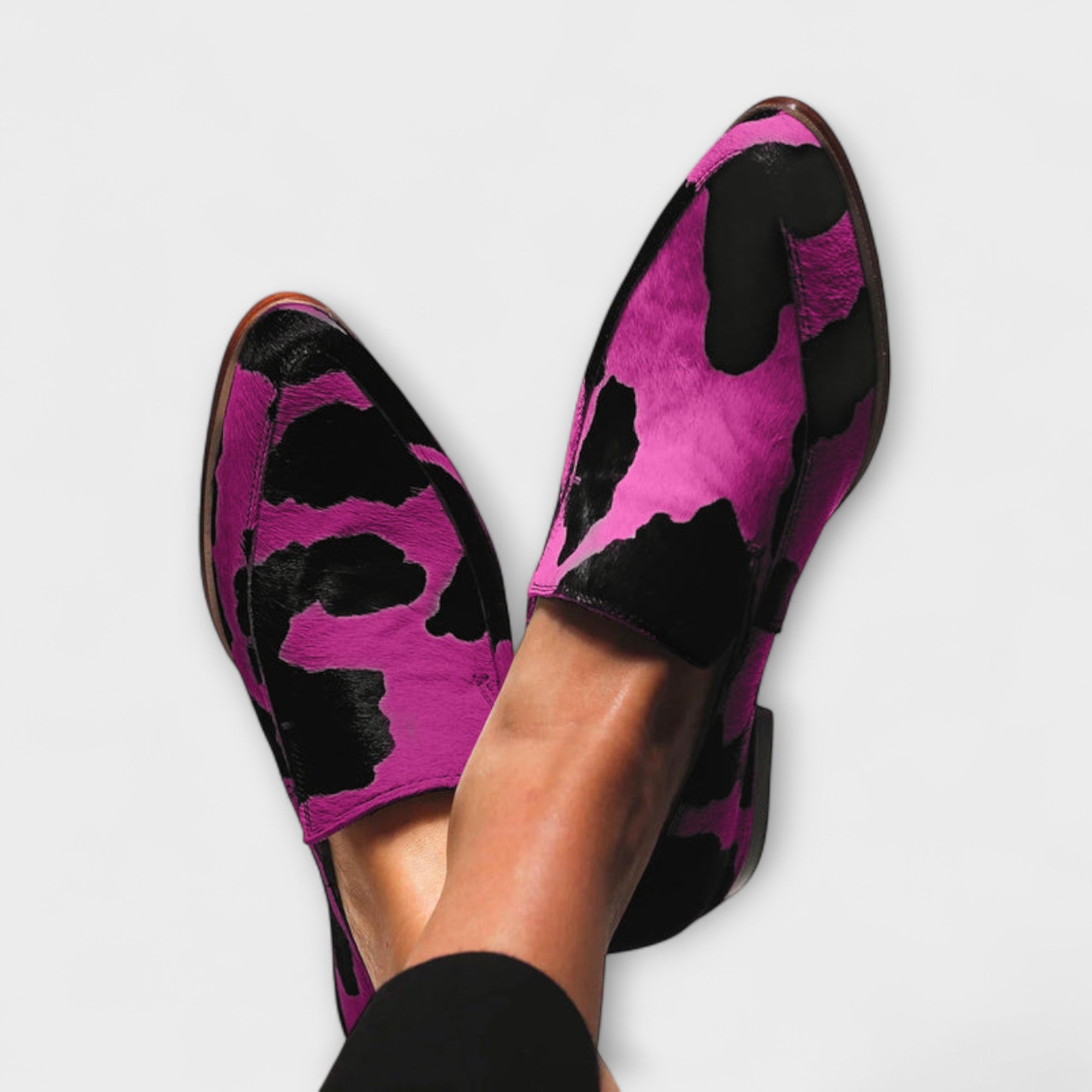 Camélia™ | Mocassins avec imprimé vache