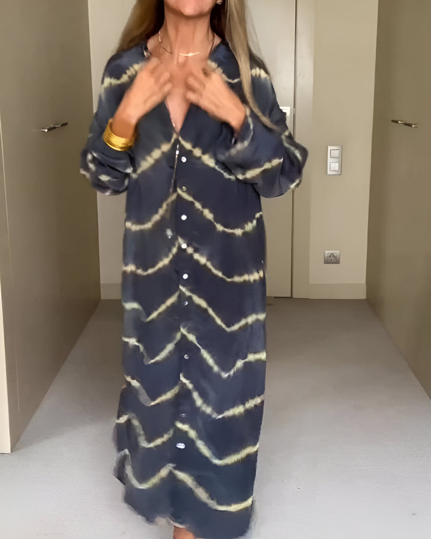 La Danielle™ | Robe Maxi Bohème à Rayures