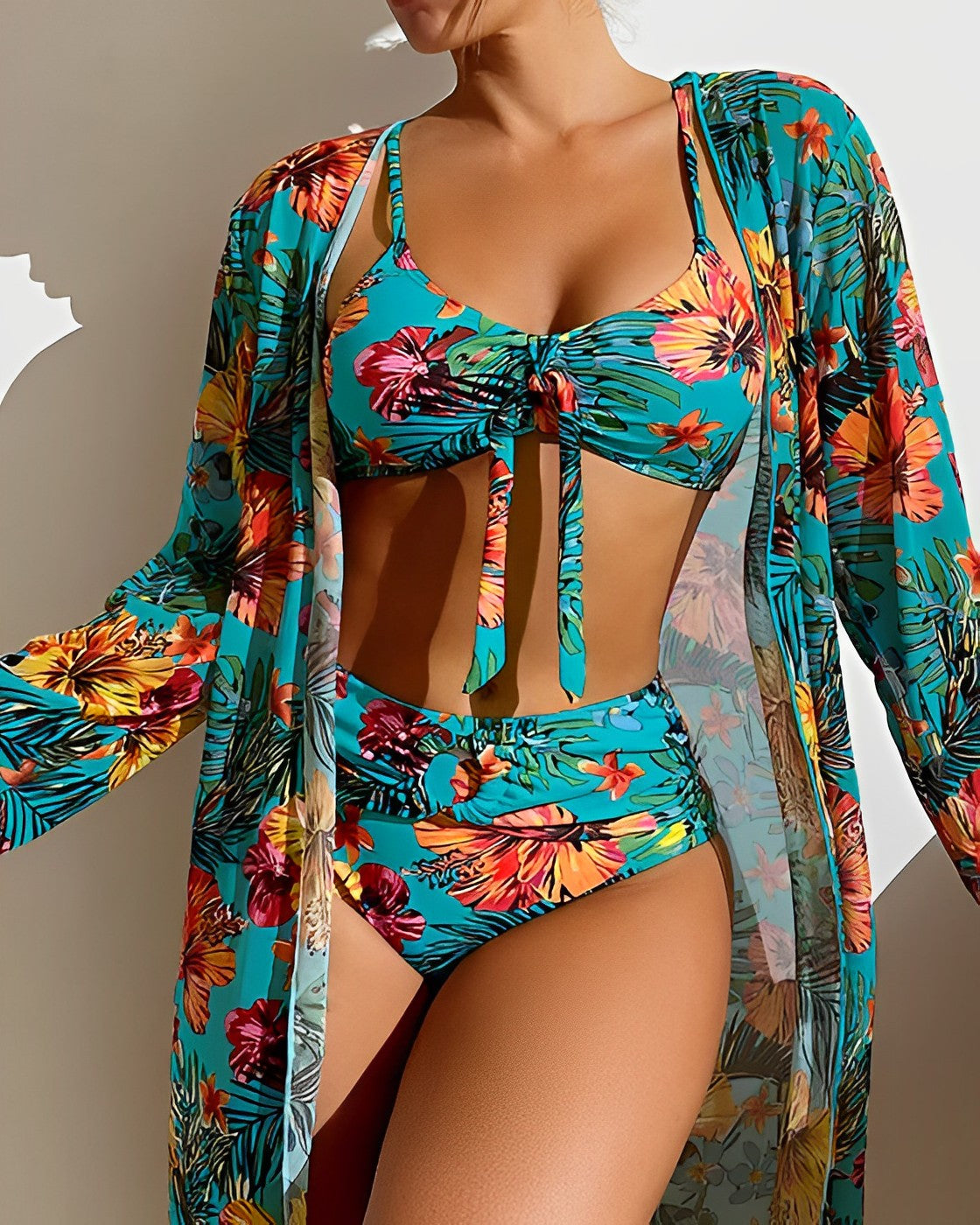 Calerina™ | Ensemble Bikini en Pareo de Luxe