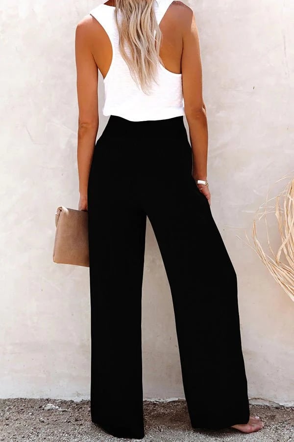 La Livia™ | Pantalon en Lin à Taille Haute