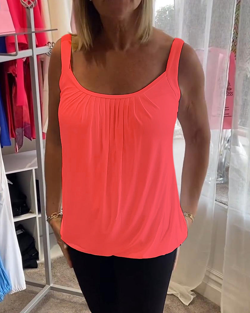Althéa™| Top en coton plissé