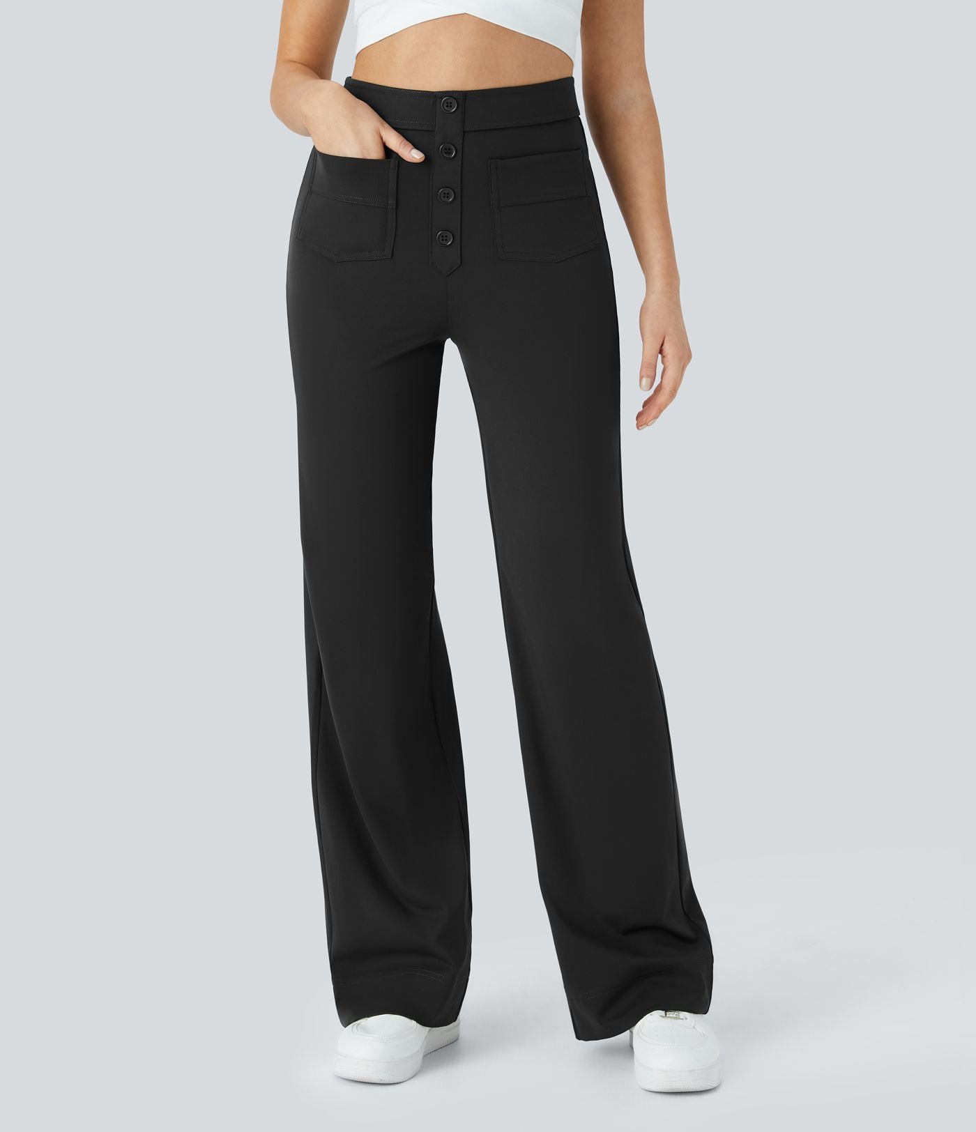 Zoé™ | Pantalon Élastique Taille Haute