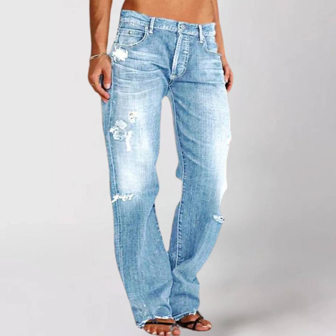 Lunaria™ | Jean en Denim avec Jambes Amples