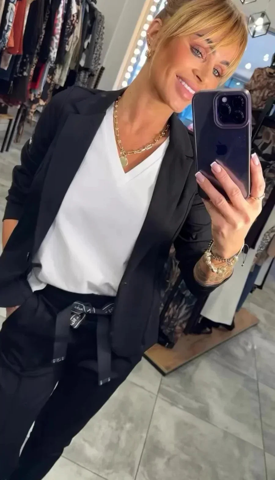 Camille™ | Ensemble Blazer et Pantalon Chique