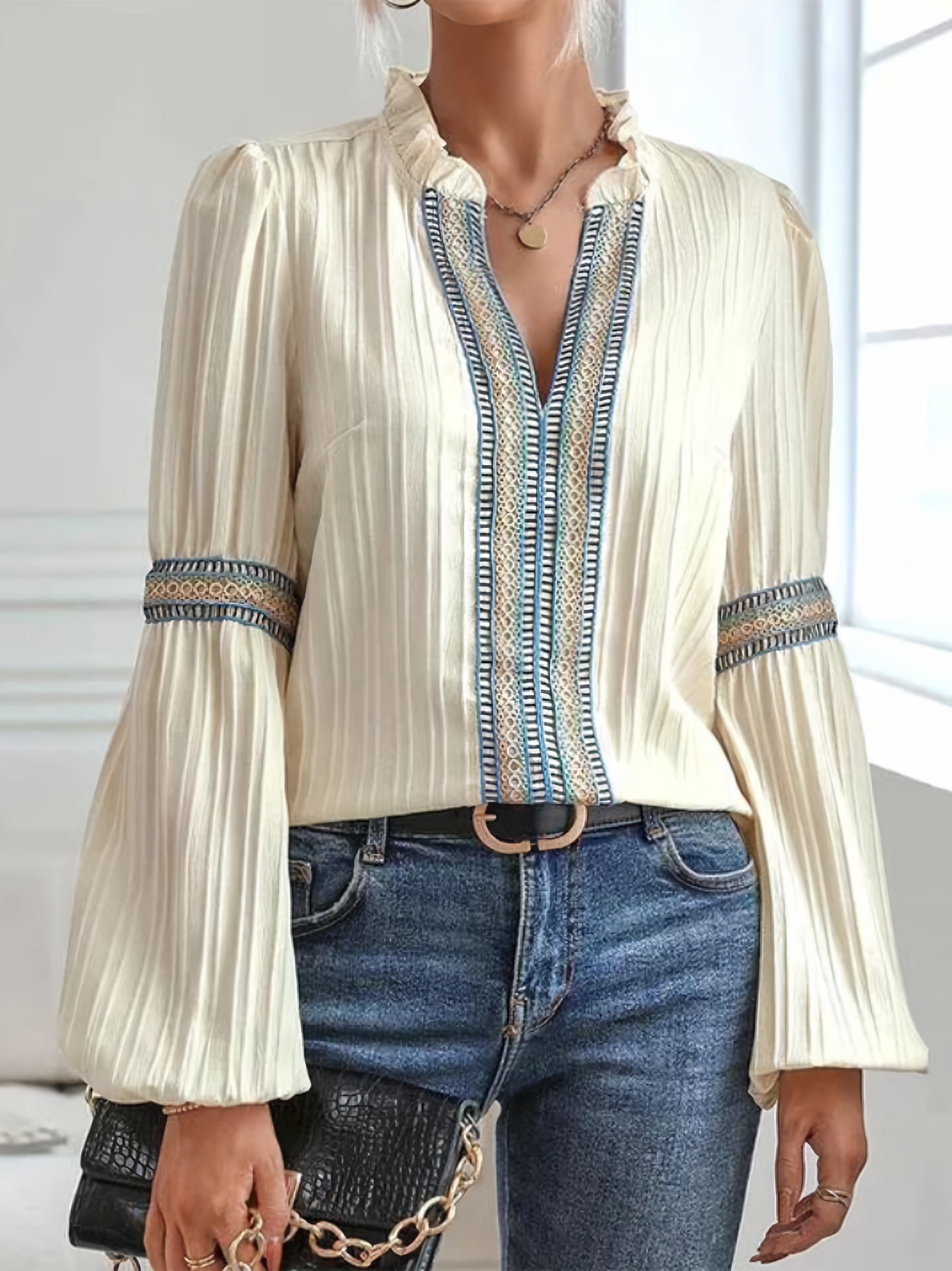 Marielle™ | Blouse en Dentelle
