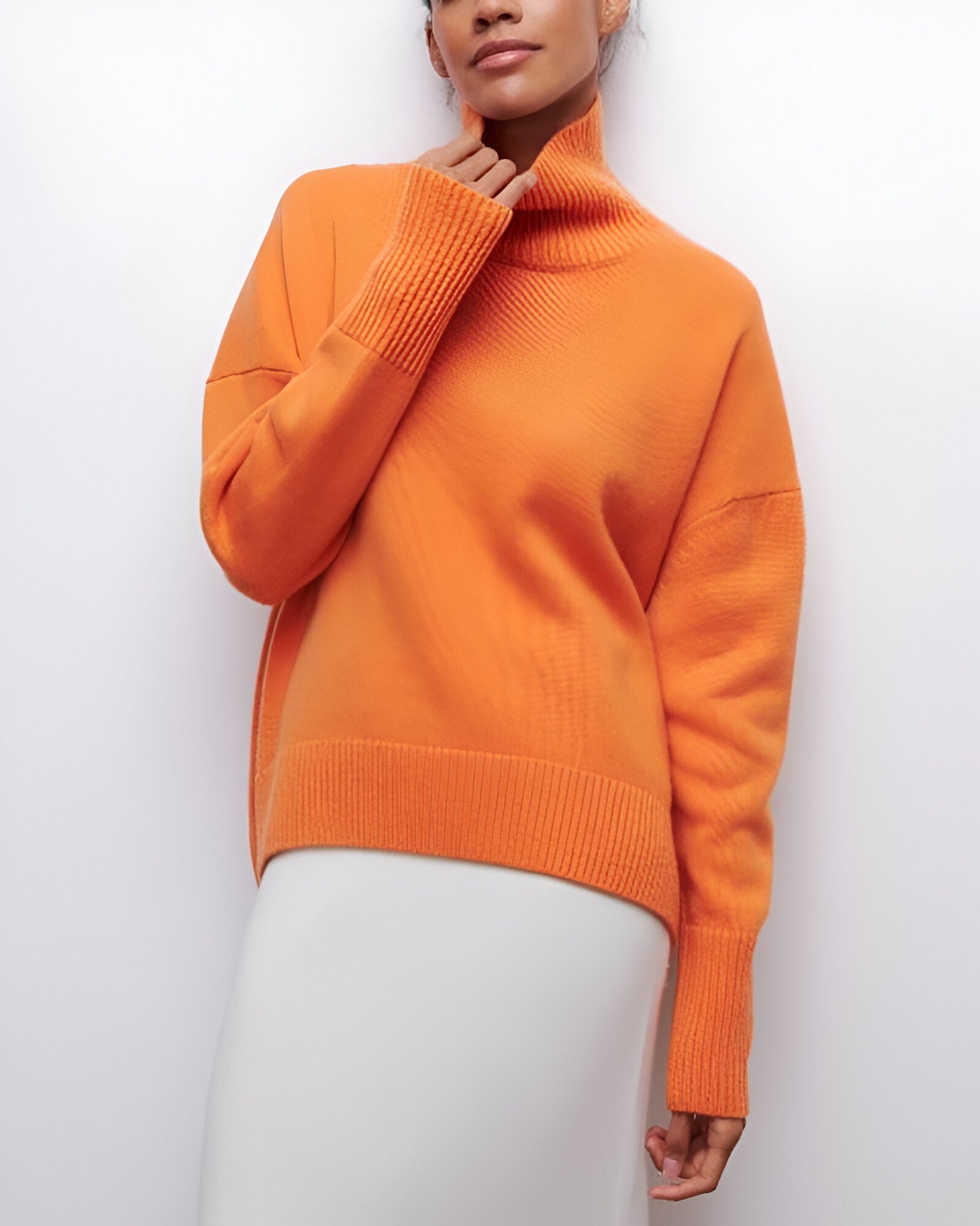 Amelina™ | Pull à Col Roulé Coupe Ample
