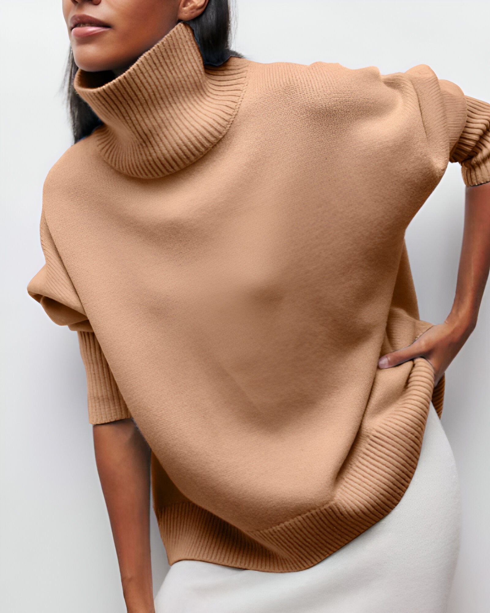 Amelina™ | Pull à Col Roulé Coupe Ample