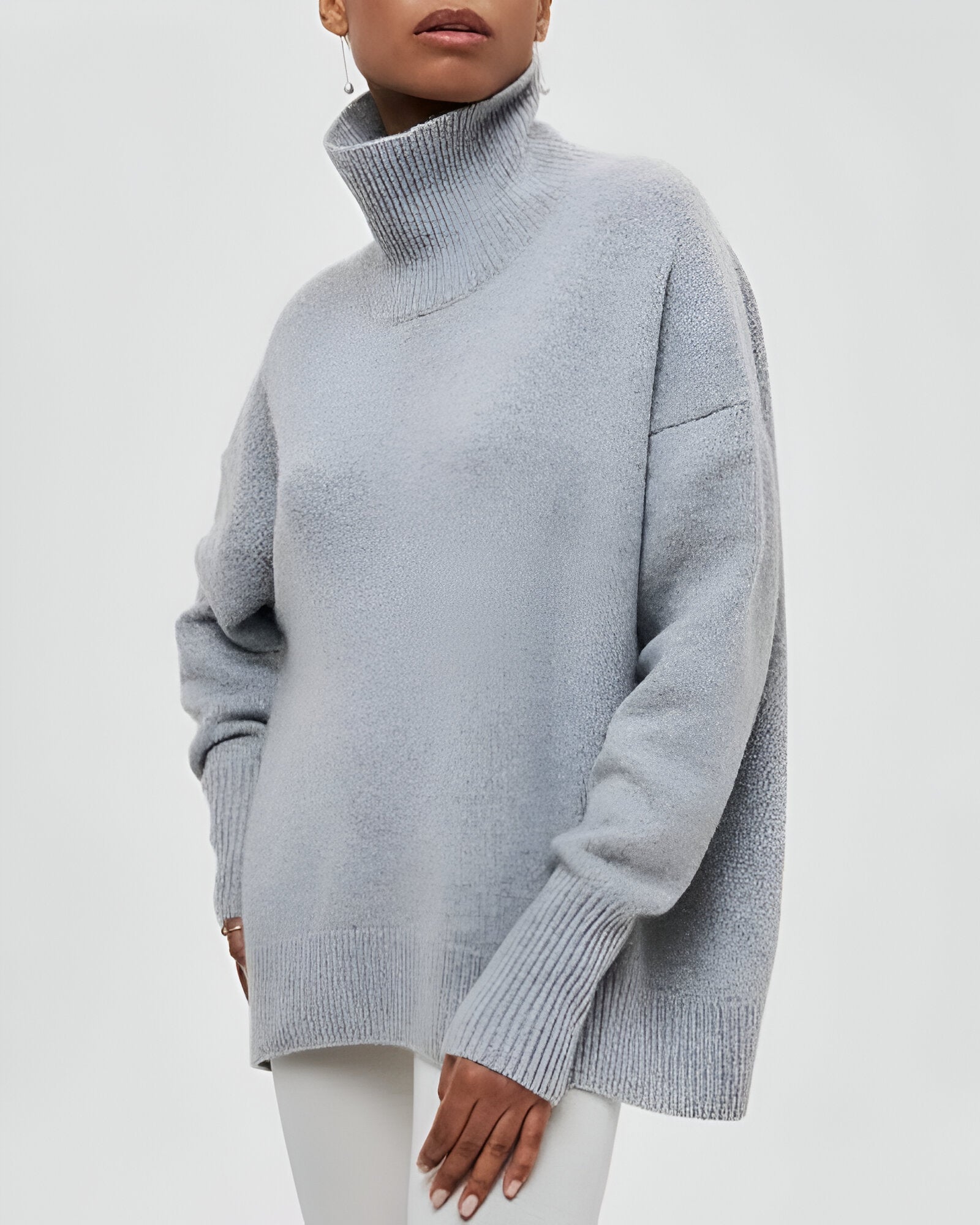 Amelina™ | Pull à Col Roulé Coupe Ample