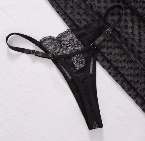 La Amora™ | Ensemble Lingerie Heart Mesh