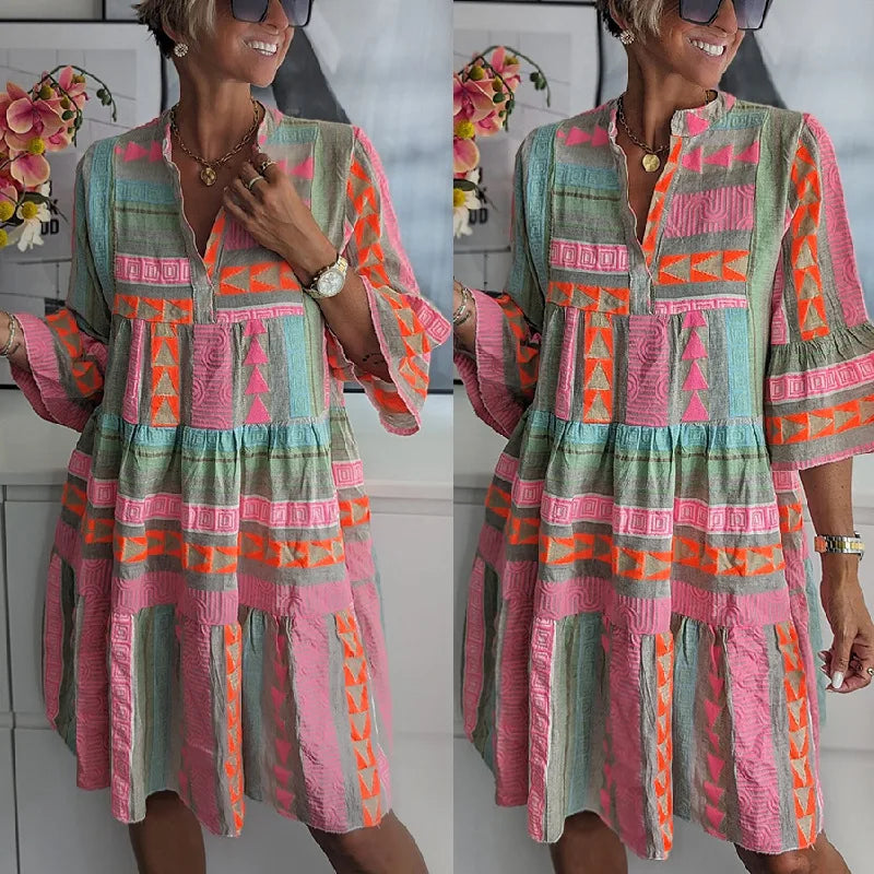 Léonie™ | Robe Midi Élegante D'été