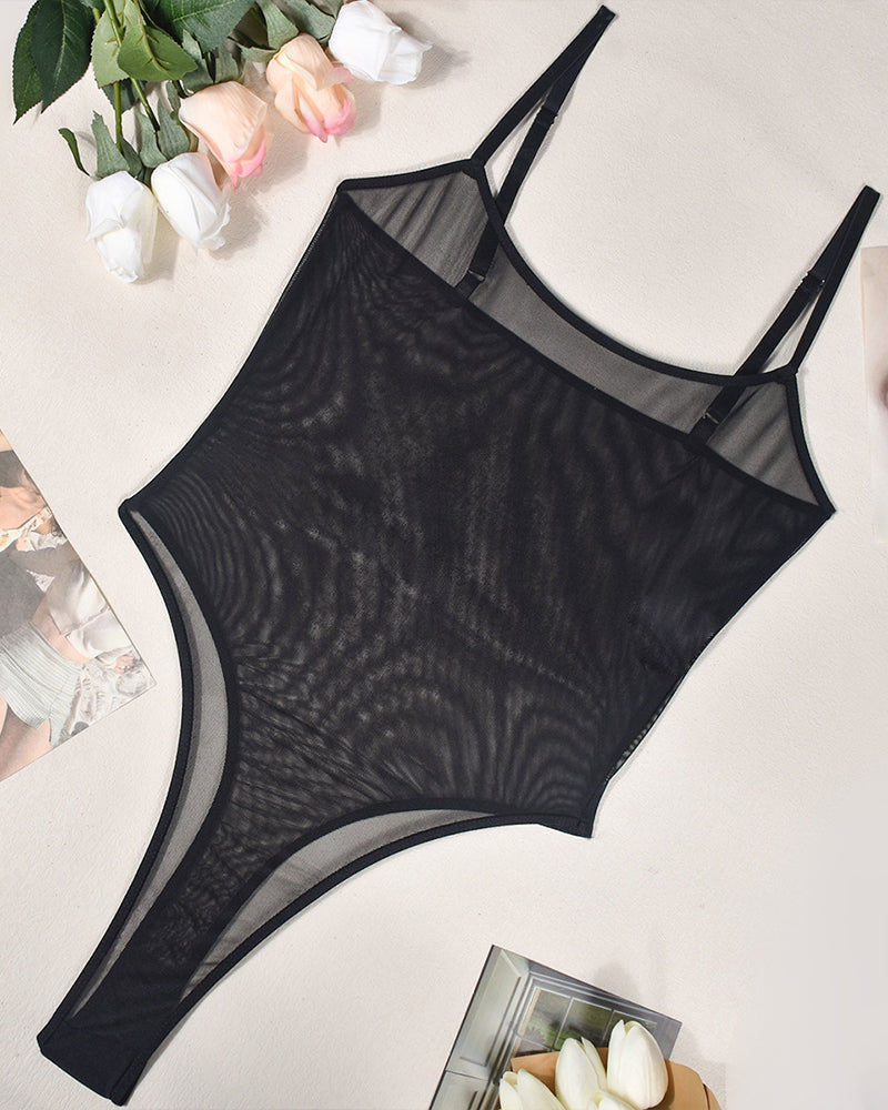 Elara™ | Body en Mesh Transparent