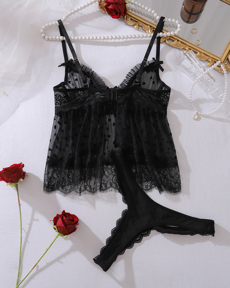 Liora™ | Ensemble Top en Mesh Sensuel & Slip