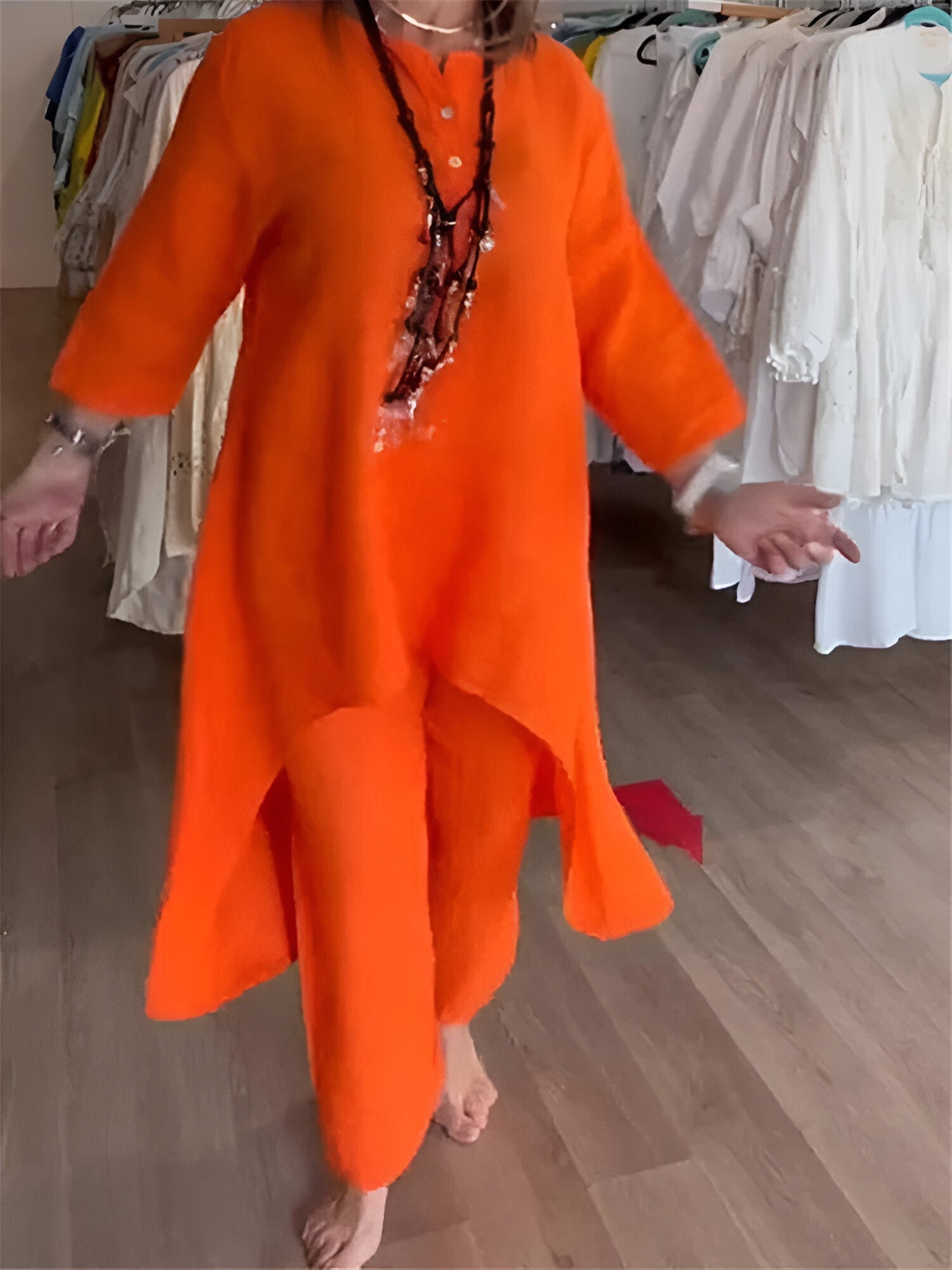 Elavira™ | Ensemble d'été en mélange de coton léger