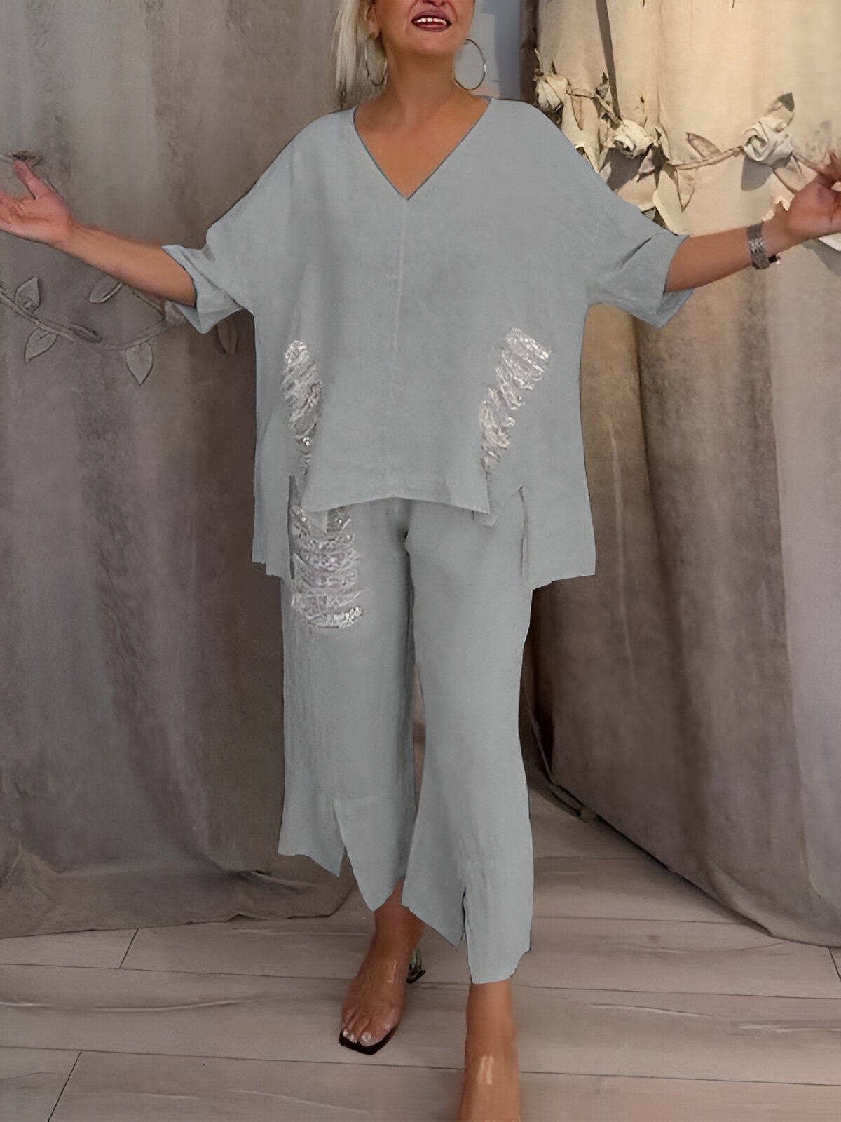 Aurelia™ | Ensemble d'été en deux pièces avec Détails