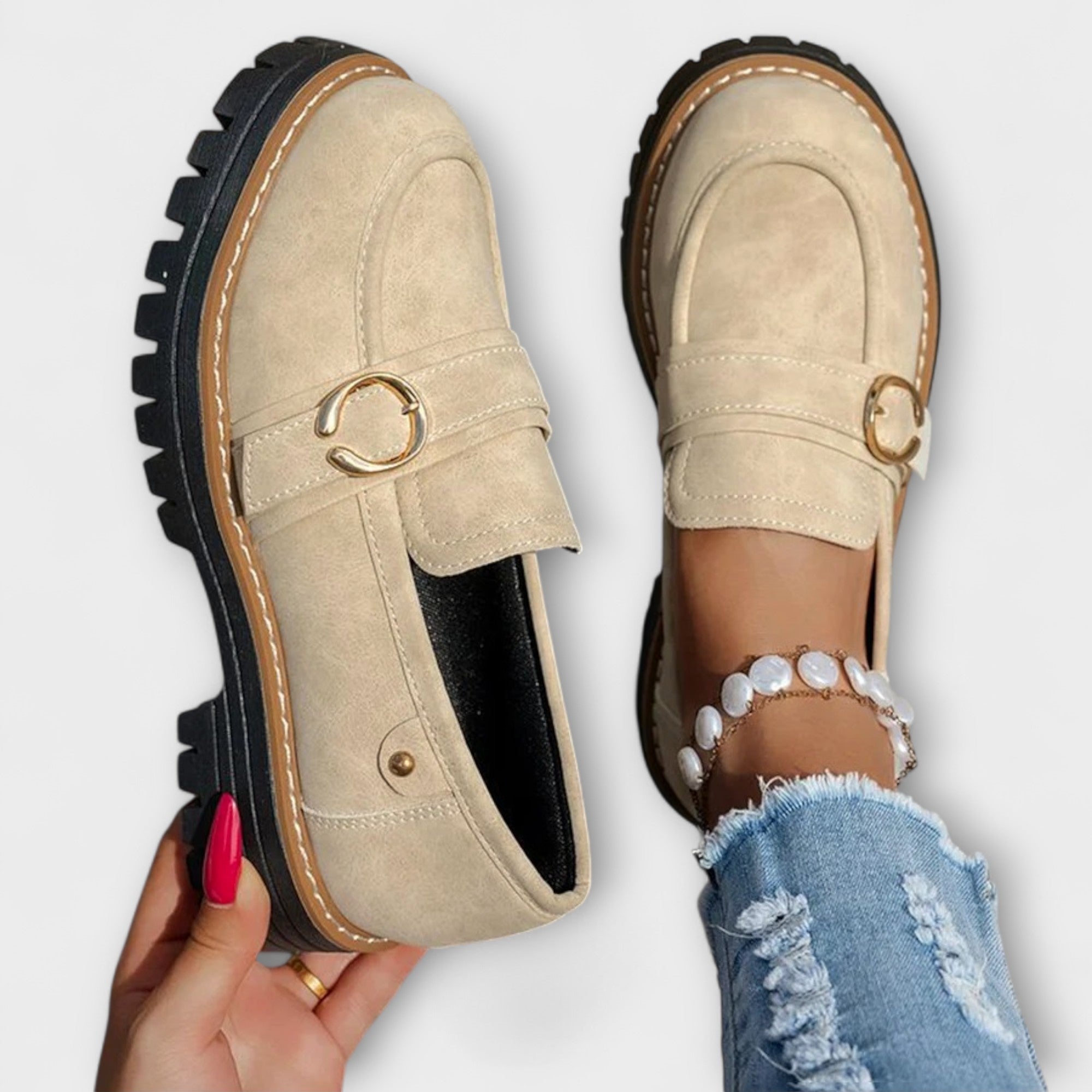 Althéa™ | Mocassins Décontractés à Bout Rond
