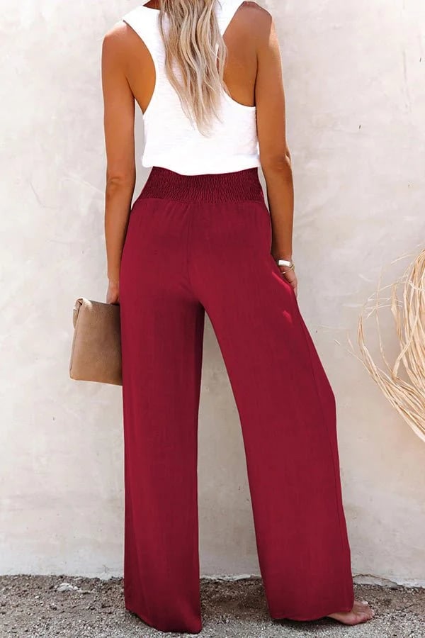 La Livia™ | Pantalon en Lin à Taille Haute