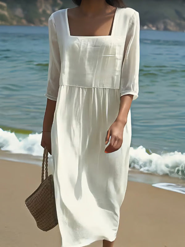 Solyra™ | Robe d'été aérée à col ouvert