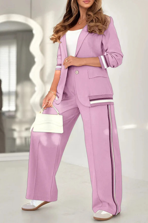 La Camille™ | Ensemble rayé chic