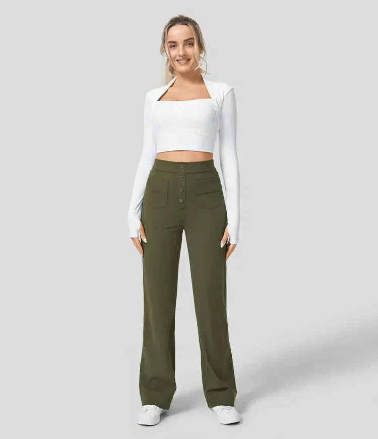 Zoé™ | Pantalon Élastique Taille Haute