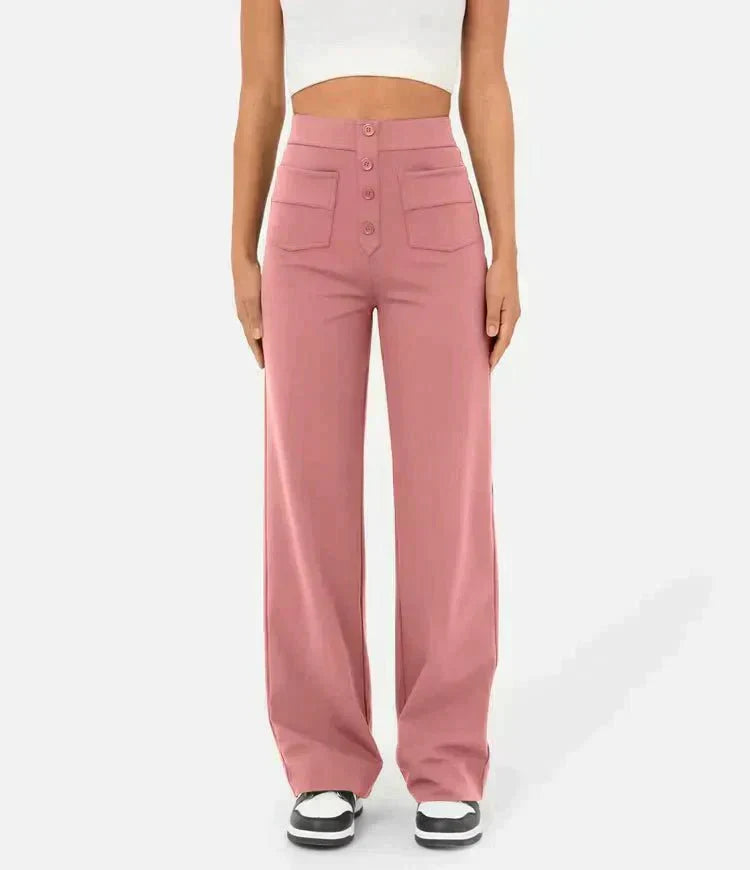 Zoé™ | Pantalon Élastique Taille Haute