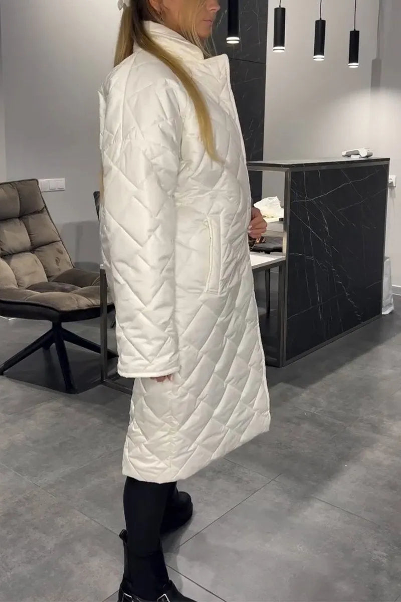 Saphira™ | Veste Matelassée Réversible avec Doublure Imprimée Léopard