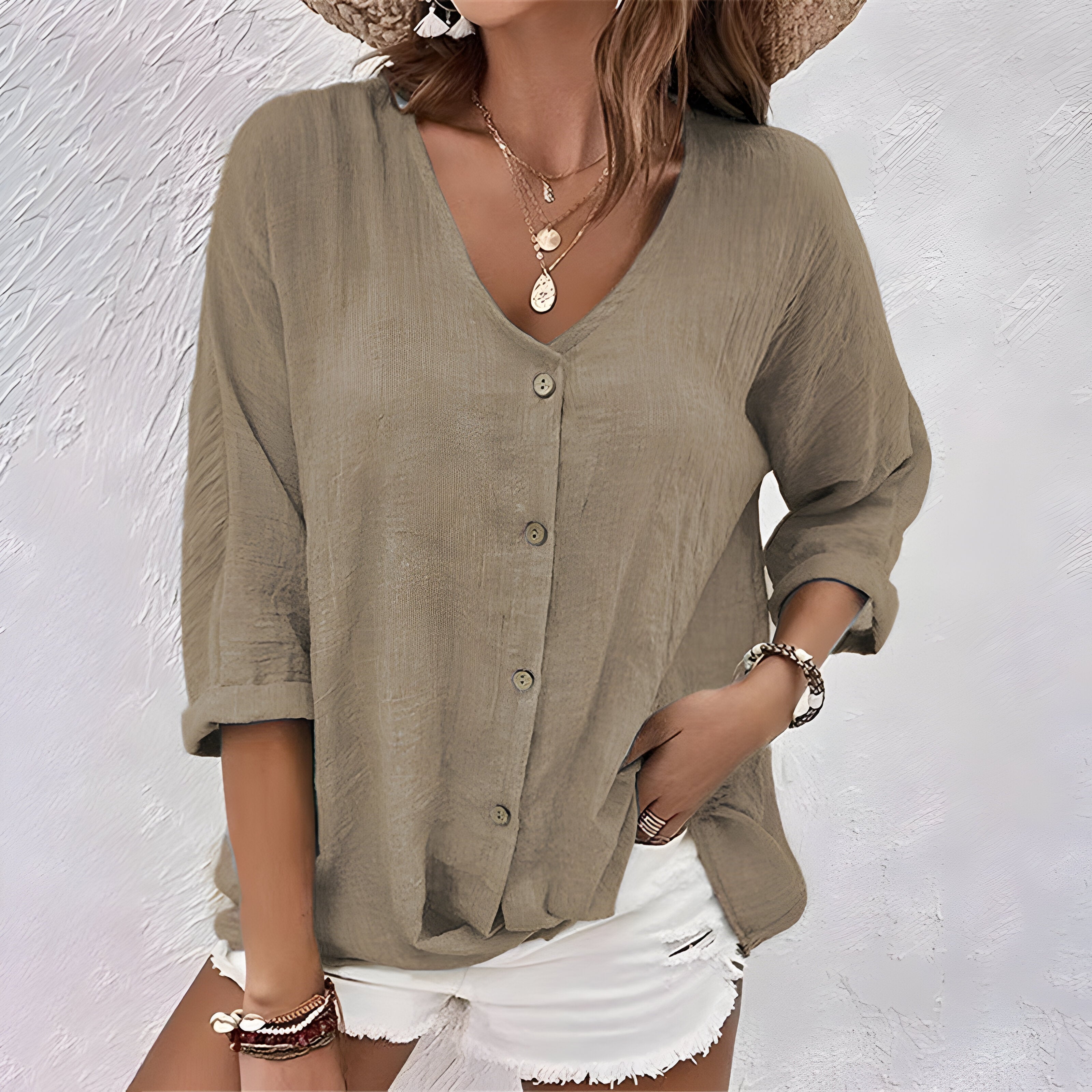 Vanya™ | T-shirt d'été à col en V