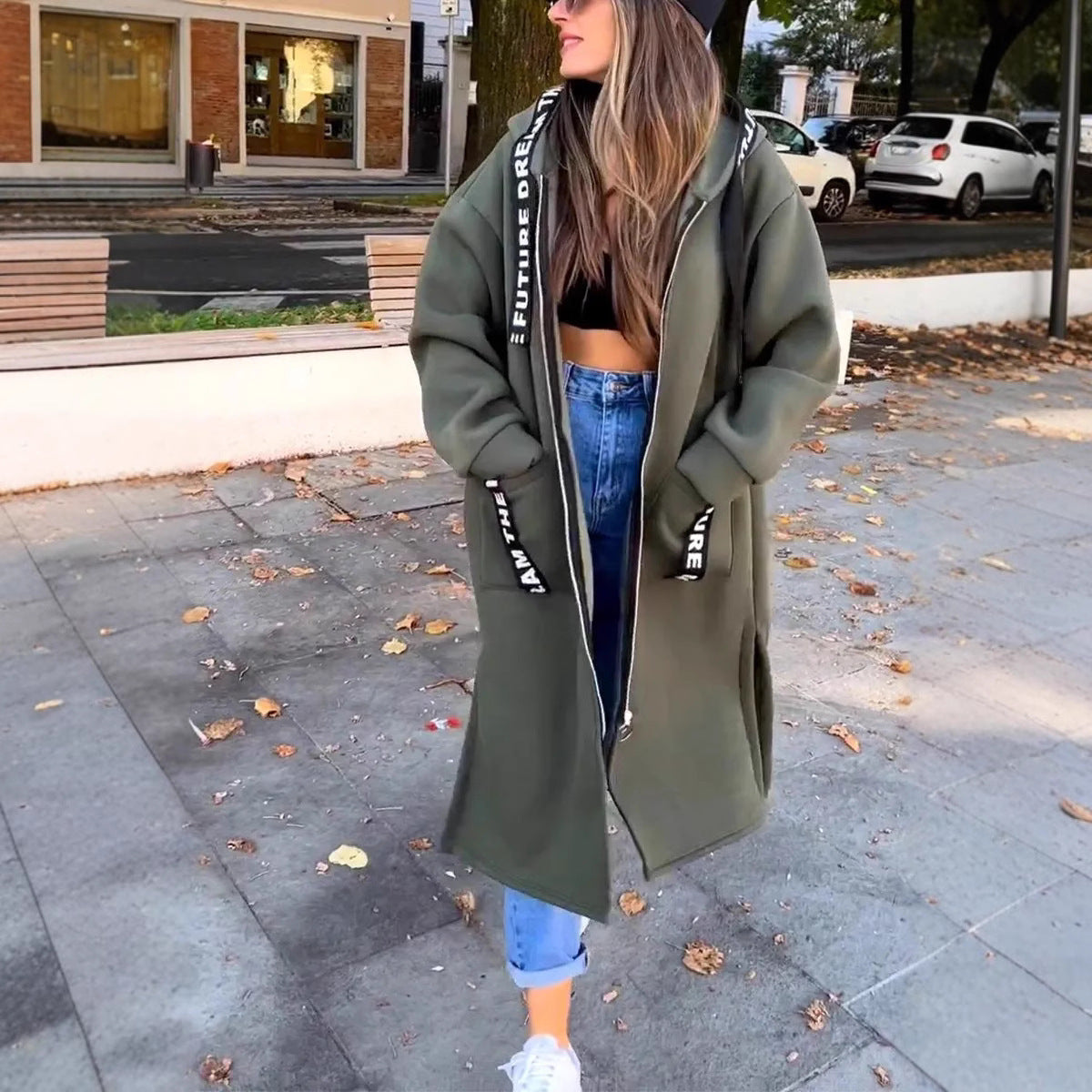Chantalle™ | Veste Sweat Longue avec Capuche