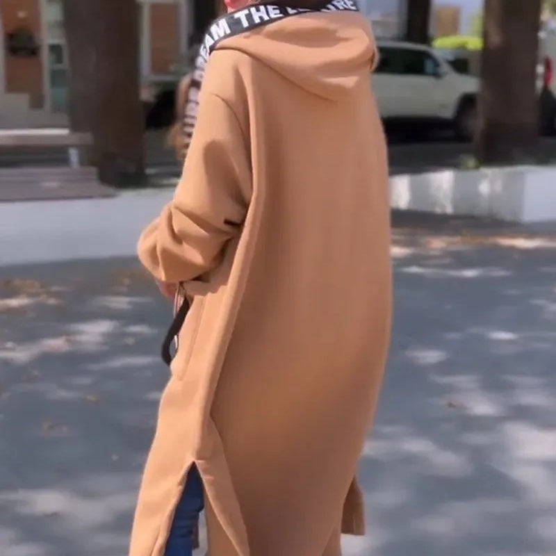 Chantalle™ | Veste Sweat Longue avec Capuche