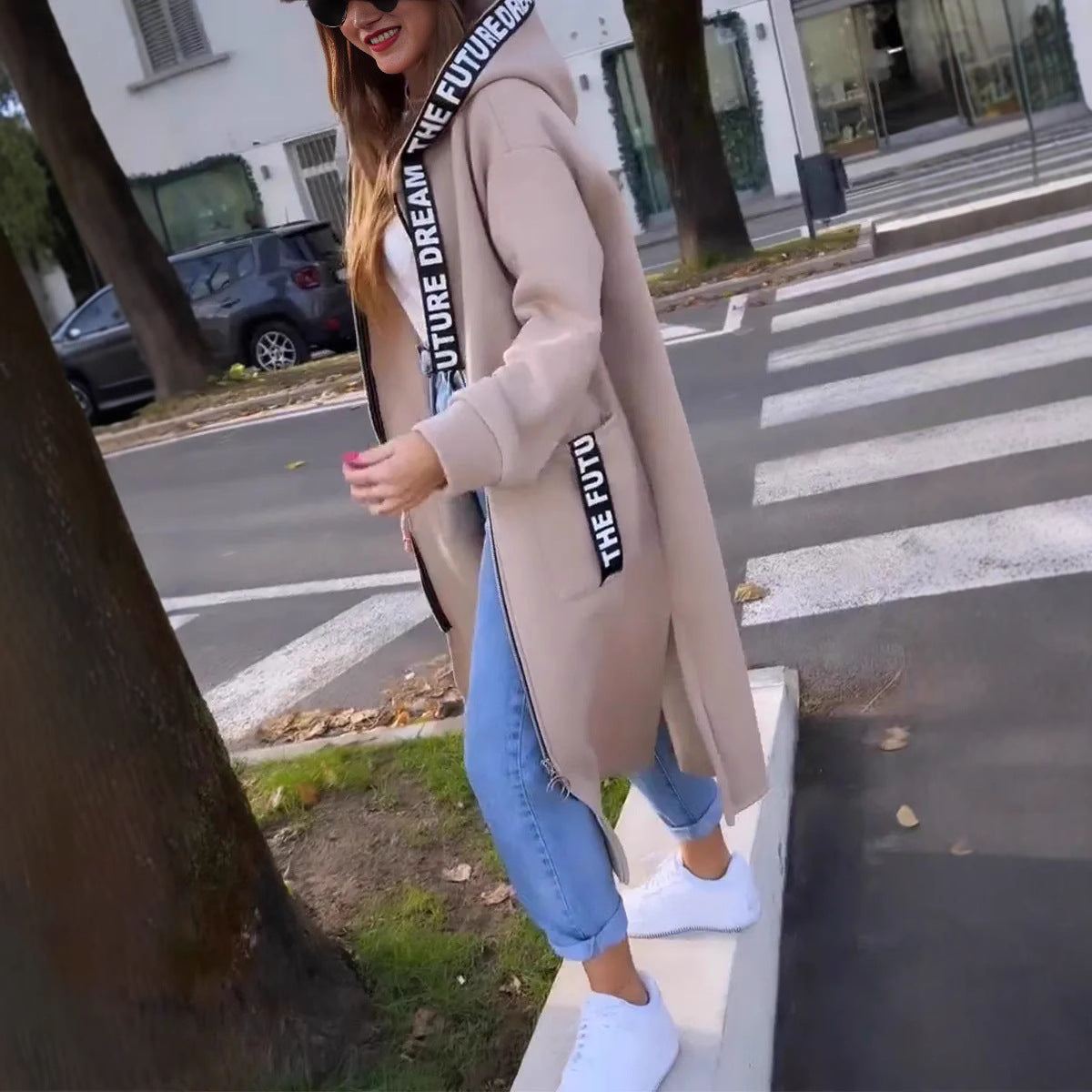 Chantalle™ | Veste Sweat Longue avec Capuche