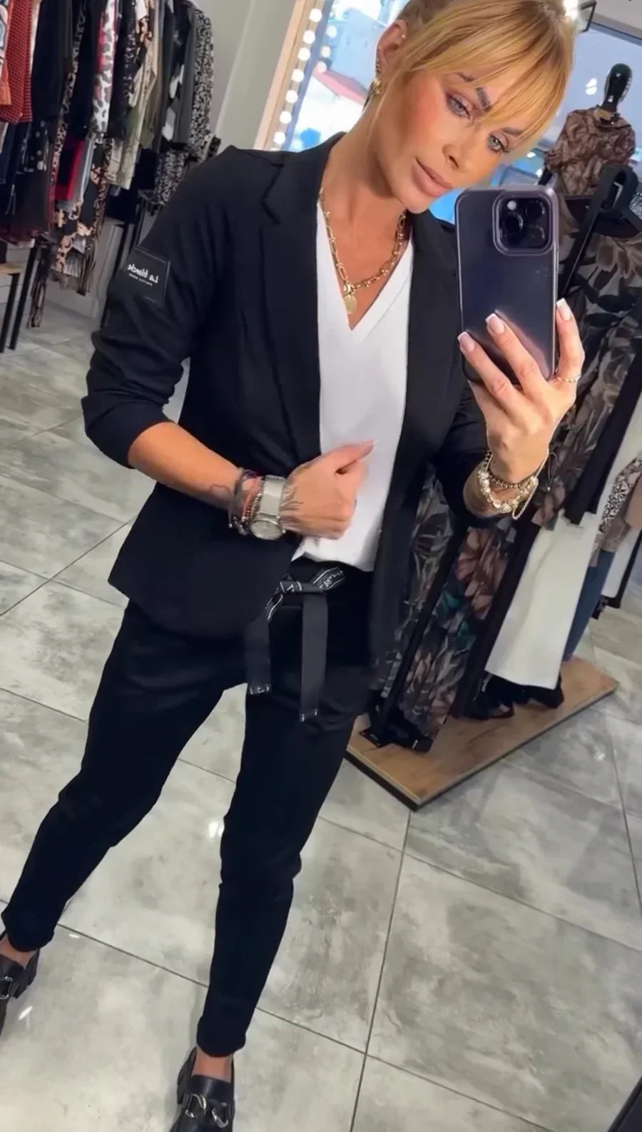 Camille™ | Ensemble Blazer et Pantalon Chique