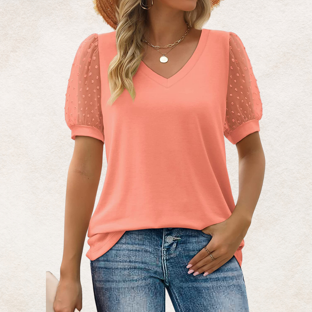 Selina™  | Top  Élégant à Col en V