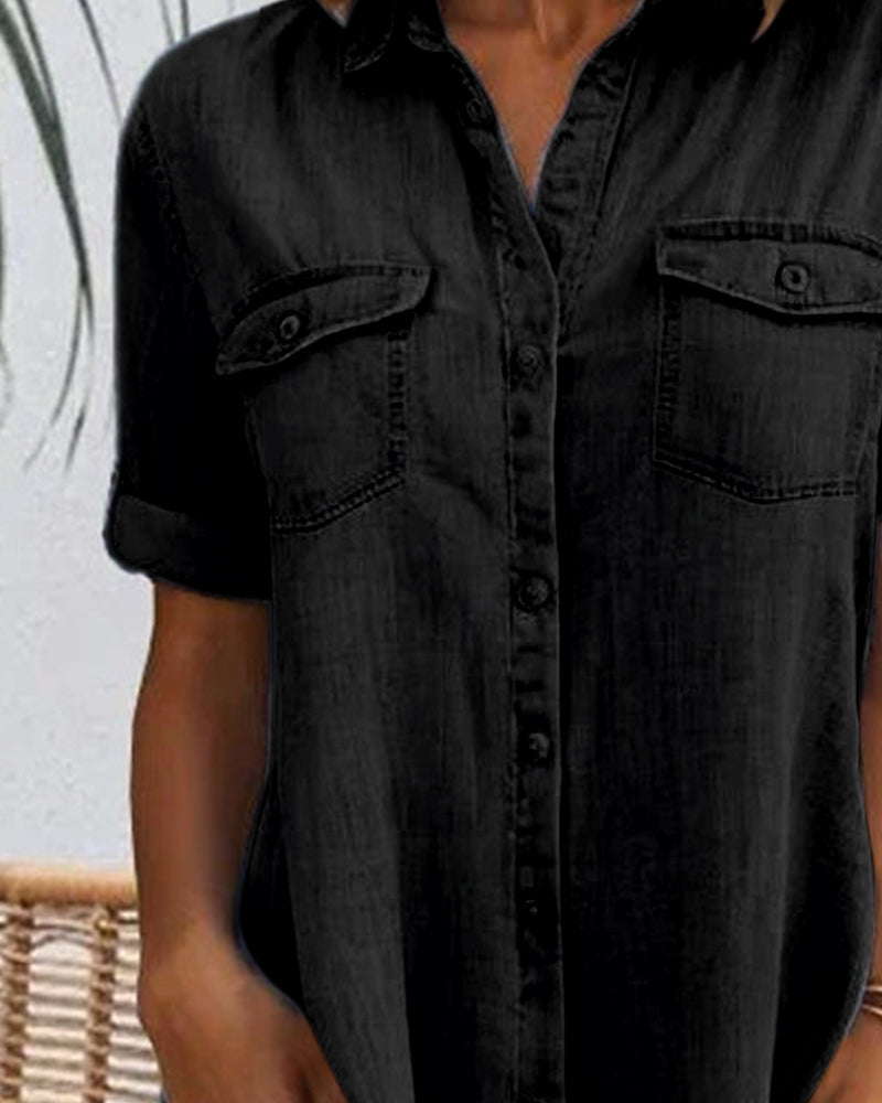 Adélie™ | Robe Chemise Denim