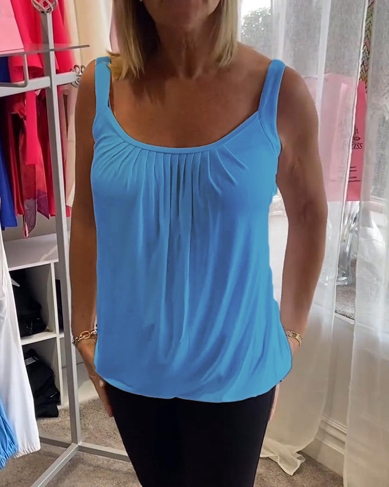 Althéa™| Top en coton plissé