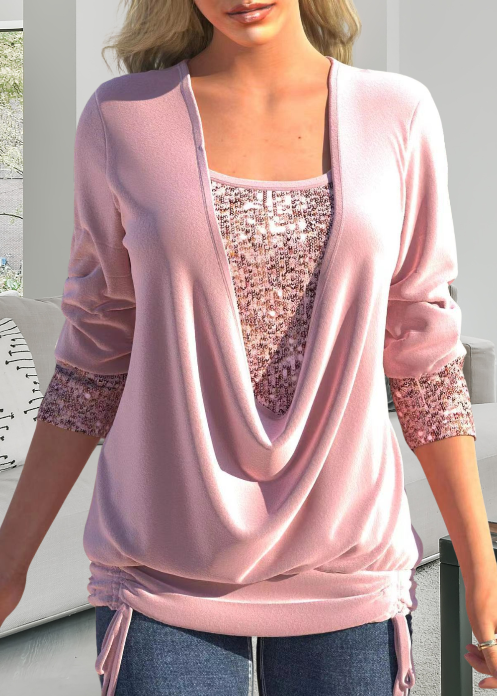 Selene™ | Élégant Top en Deux Parties