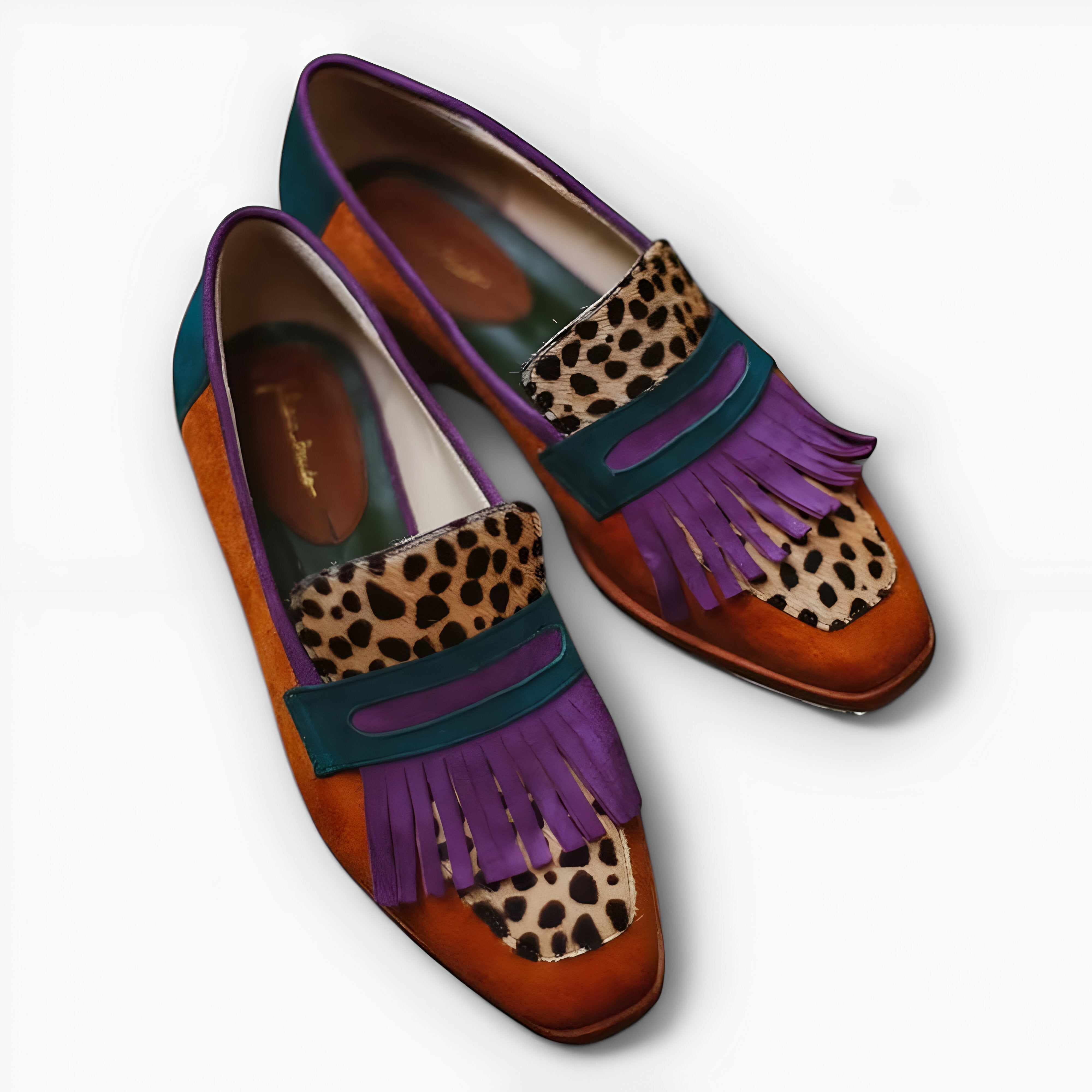 Maritza™ | Mocassins bruns avec imprimé léopard