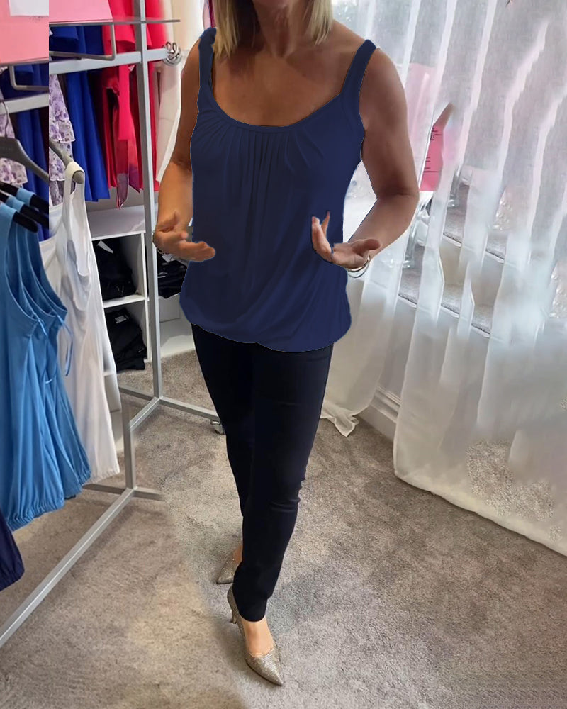Althéa™| Top en coton plissé