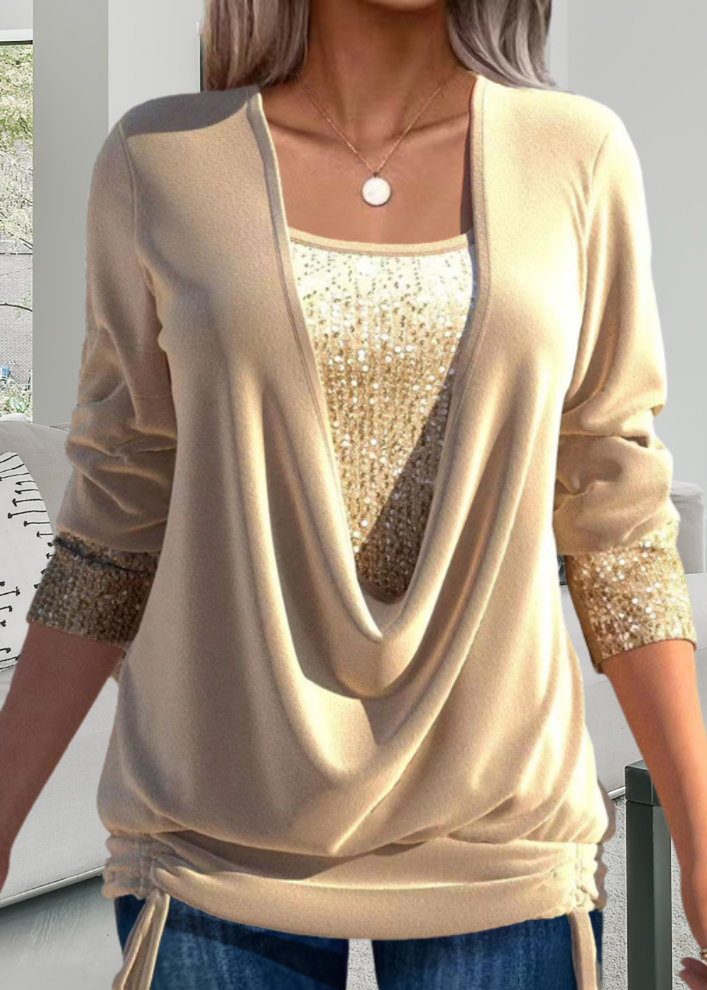 Selene™ | Élégant Top en Deux Parties