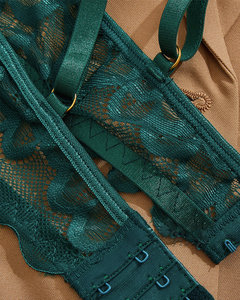 Amelia™ | Ensemble de Lingerie Sexy en Dentelle avec Bretelles Ajustables