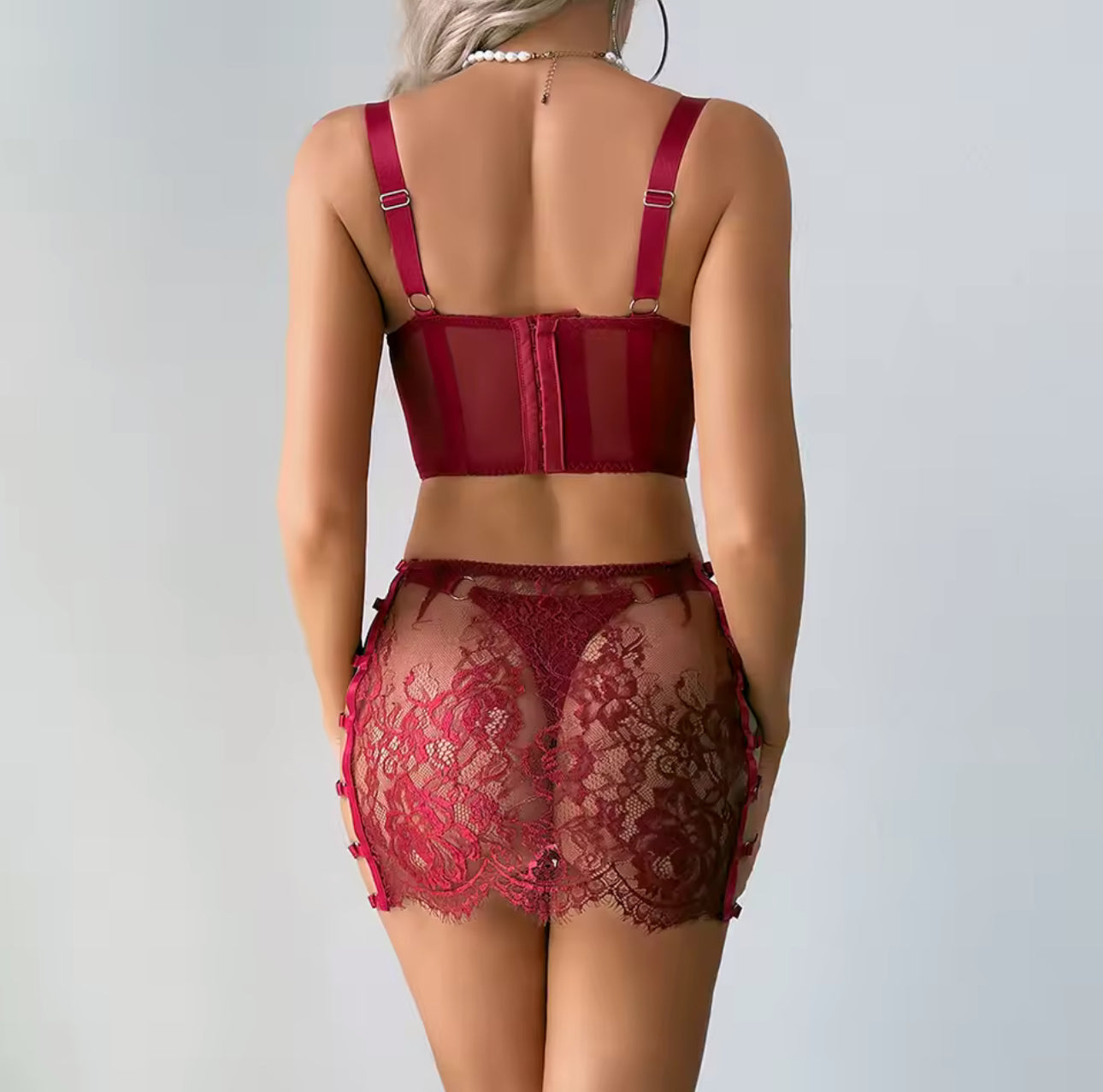 L’Livia™ | Ensemble Lingerie Rouge Désir