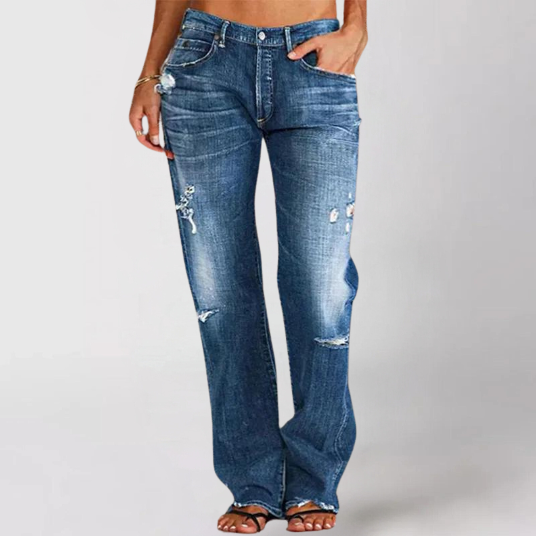 Lunaria™ | Jean en Denim avec Jambes Amples
