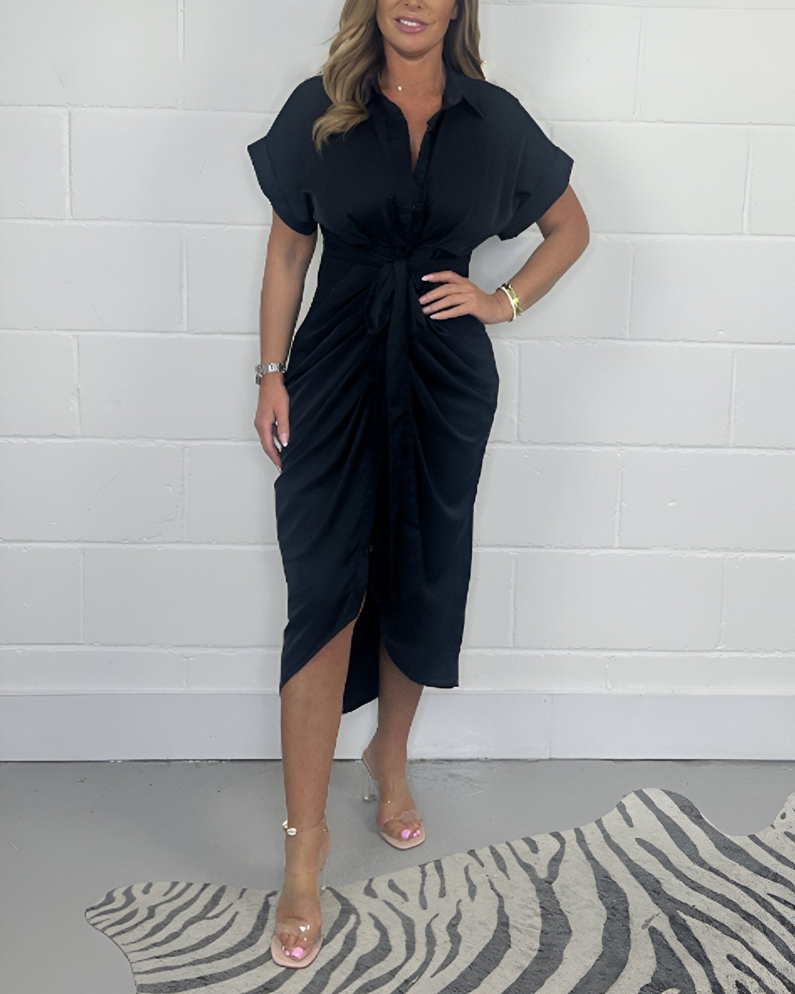 Julina™ | Robe Plissée Élégante