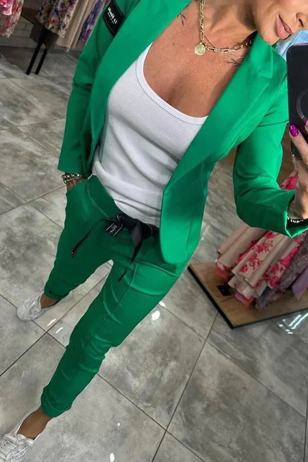 Camille™ | Ensemble Blazer et Pantalon Chique