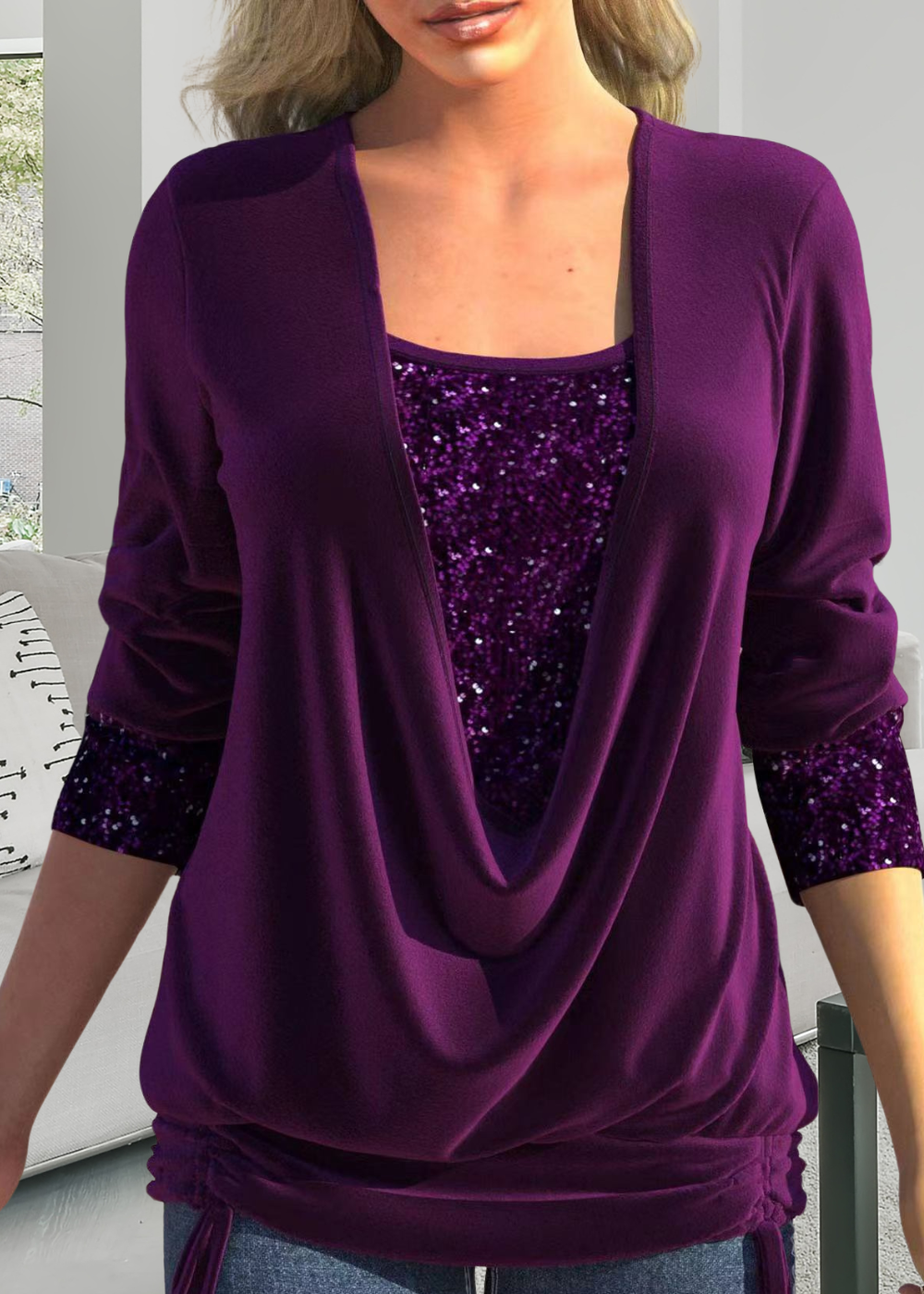 Selene™ | Élégant Top en Deux Parties