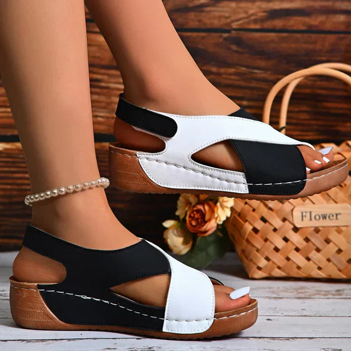 Elivara™ |  Sandales orthopédiques bicolores